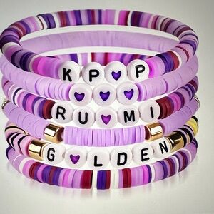 K pop new Colorful Beaded Kids Bracelet Set of 6   🆕